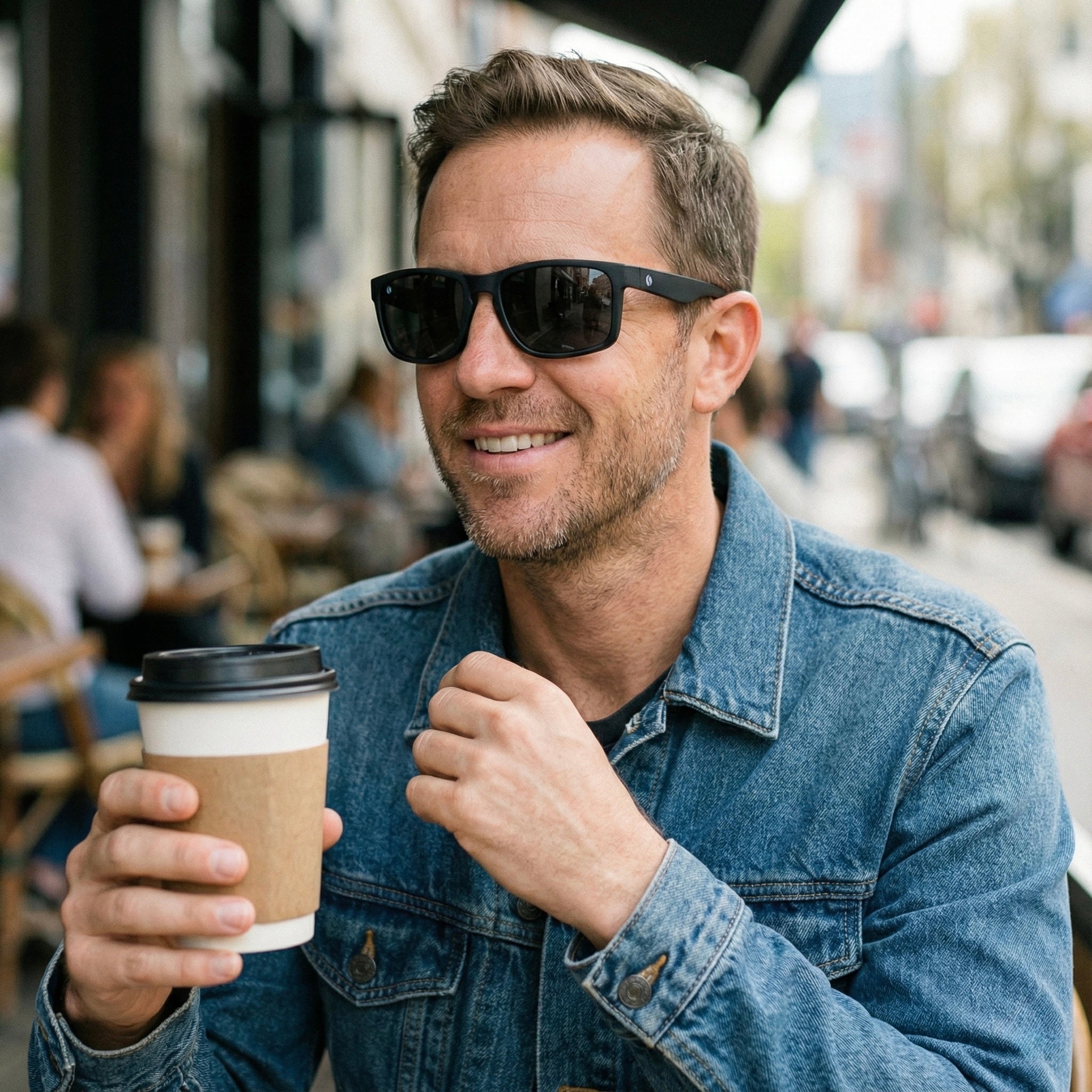 Okulary przeciwsłoneczne z polaryzacją SENOIX Active Black