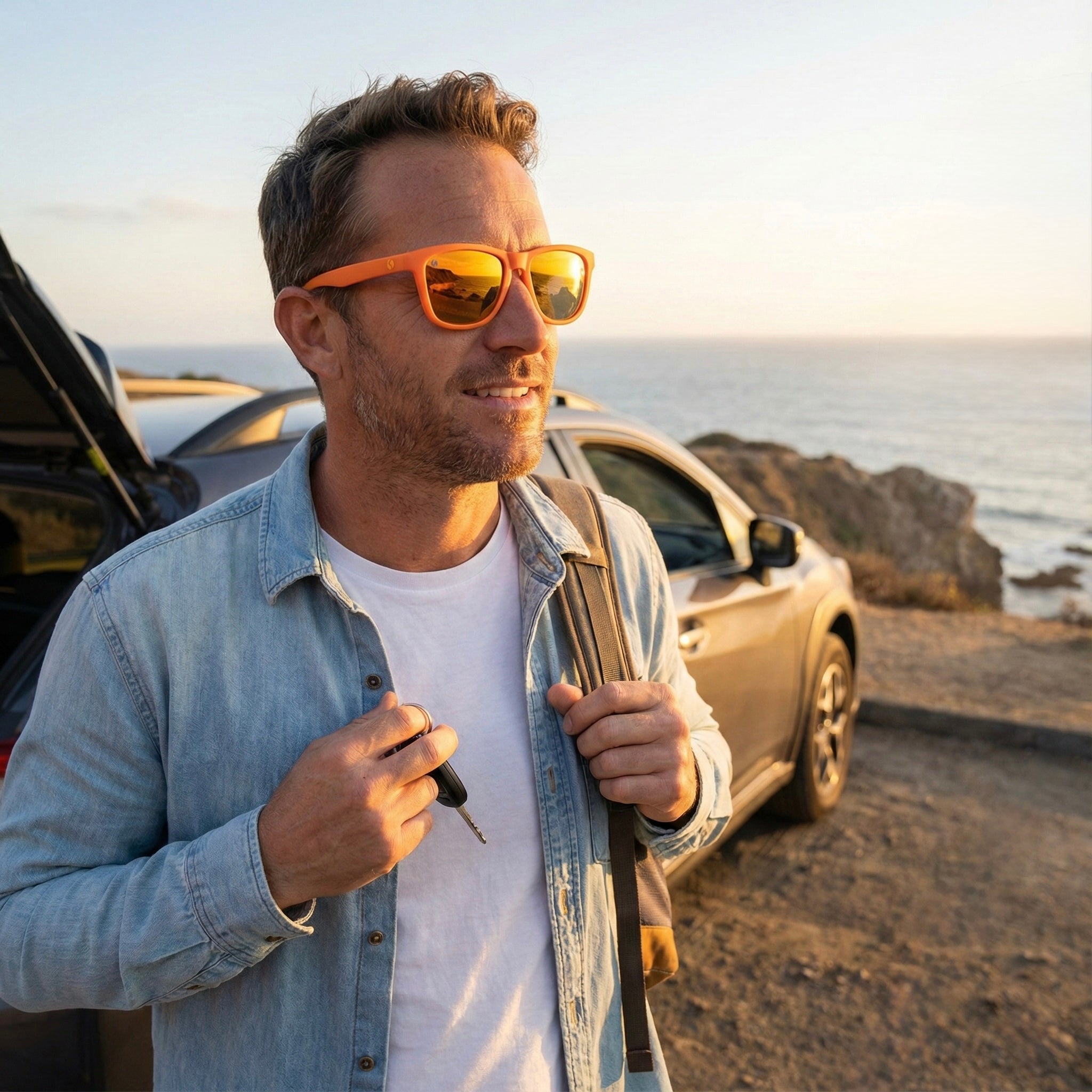 Okulary przeciwsłoneczne z polaryzacją SENOIX Vibe Orange